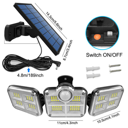 TrendyHomeHearth™ LED Solar Motion Sensor Light