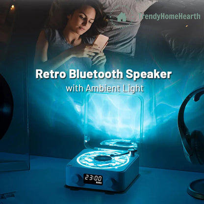 TrendyHomeHearth™ Waves Vinyl Retro Bluetooth Speaker